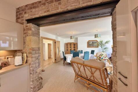 From the kitchen to dining area