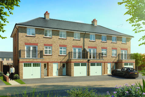 The Kensington CGI with blue skies and landscaped surroundings