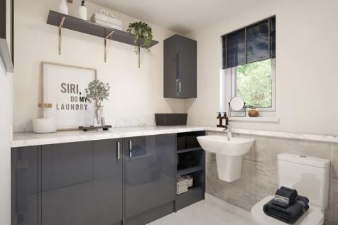 Convenient downstairs cloakroom/utility