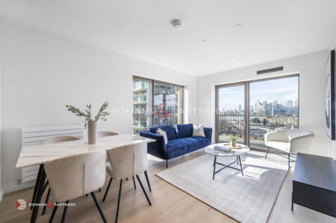Available September | 7th floor newly completed, corner apartment offering stunning dual south & west views towards North Greenwich & River Thames