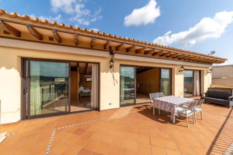 Large terrace with views