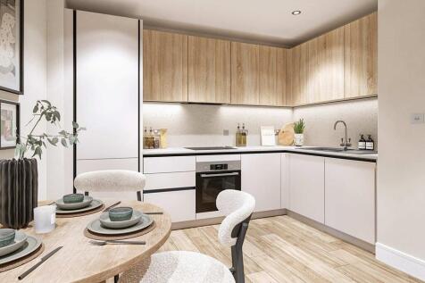 Elegant kitchen in the light interior palette