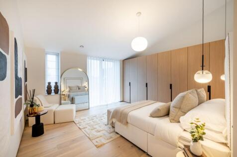 Master bedroom with built in wardrobes