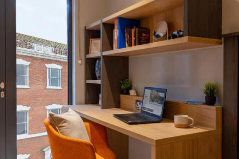 Enjoy more space and more style in our Premium Ensuite rooms (15.5-17 sqm). Each room features a small double bed, private bathroom, and a larger desk, giving you plenty of room to study, relax, and m